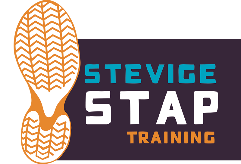 Stevige Stap logo zool oranje png.